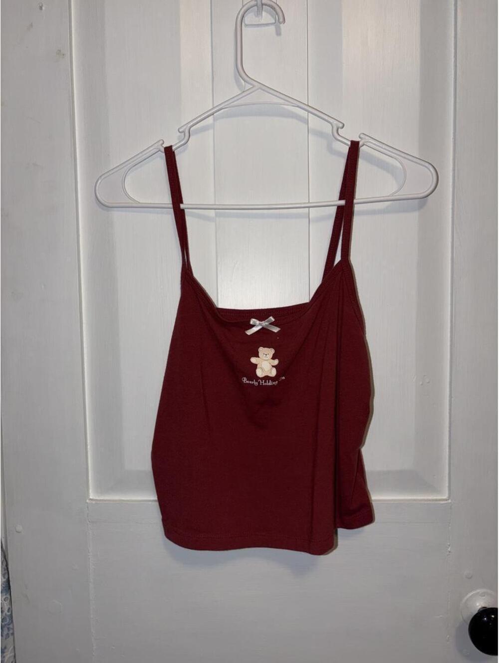 Target Women's Burgundy and Red Vests-tanks-cami
